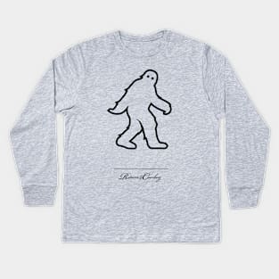 Meta Sasquatch Kids Long Sleeve T-Shirt